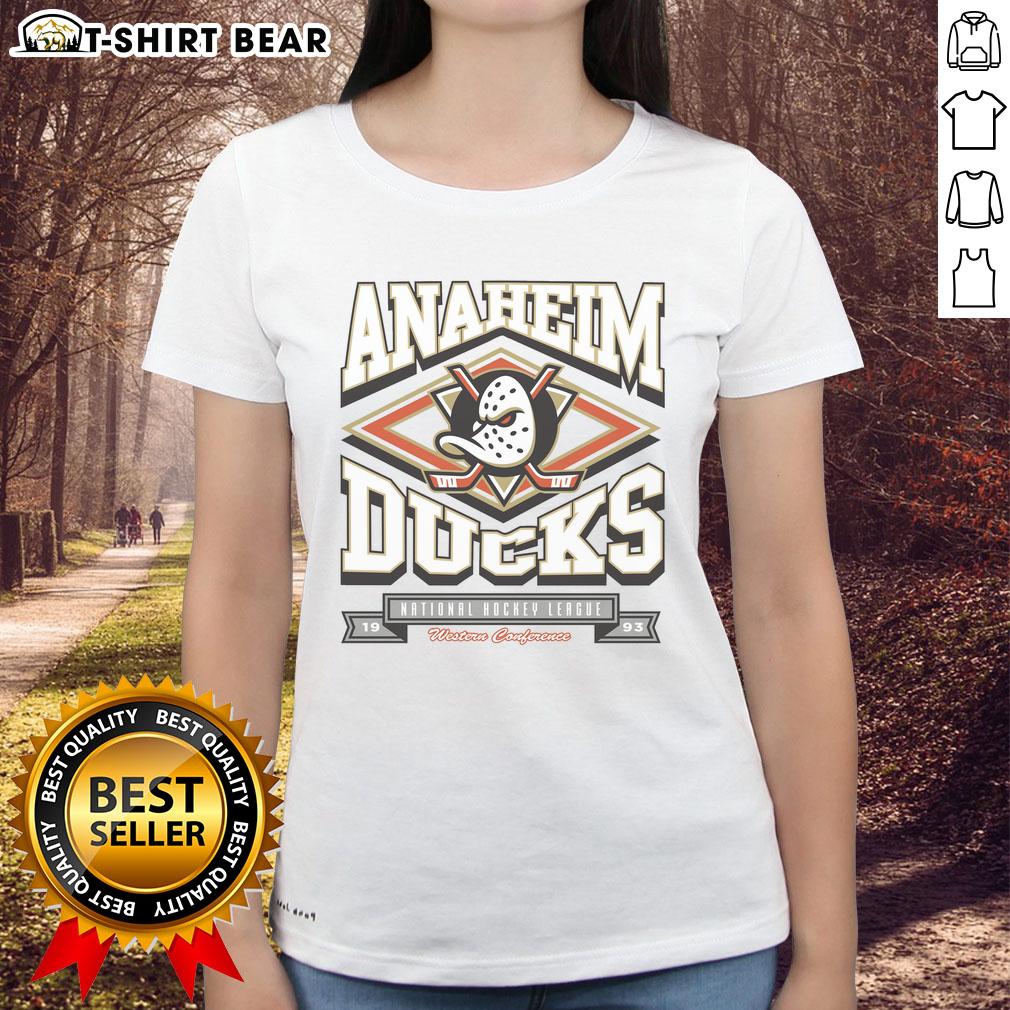 Premium Anaheim Ducks Heater Ladies Tee Premium Anaheim Ducks Heater Ladies Tee in stylish design, perfect for passionate fans and everyday wear.