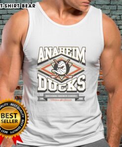 Alt Text: Premium Anaheim Ducks Heater Tank Top featuring bold team colors and logo, perfect for fans and summer wear.