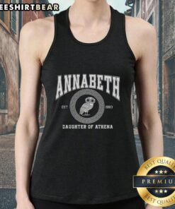 Premium Annabeth Daughter of Athena Owl Tank Top featuring a stylish owl design and comfortable fabric for fans.