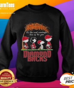 Premium Arizona Diamondbacks X Peanuts Snoopy and Friends autumn sweatshirt for the most wonderful time of the year.