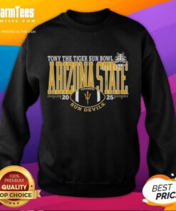 Premium Arizona State Sun Devils 2025 Sun Bowl logo sweatshirt featuring vibrant team colors and a stylish design.