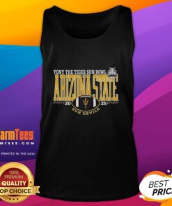 Premium Arizona State Sun Devils 2025 Sun Bowl logo tank top showcasing team spirit and style for fans.