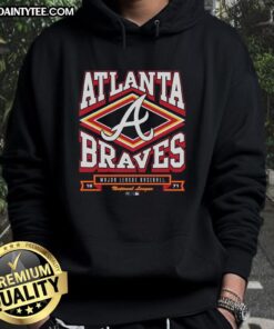 Alt Text: Premium Atlanta Braves Heater Hoodie featuring team logo and stylish design, perfect for fans and cold weather.
