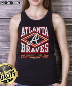 Premium Atlanta Braves heater tank top featuring vibrant team colors and logo, perfect for game day or casual wear.