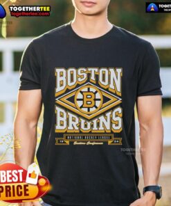 Alt Text: Premium Boston Bruins Heater T-Shirt featuring team logo and stylish design for avid hockey fans and supporters.