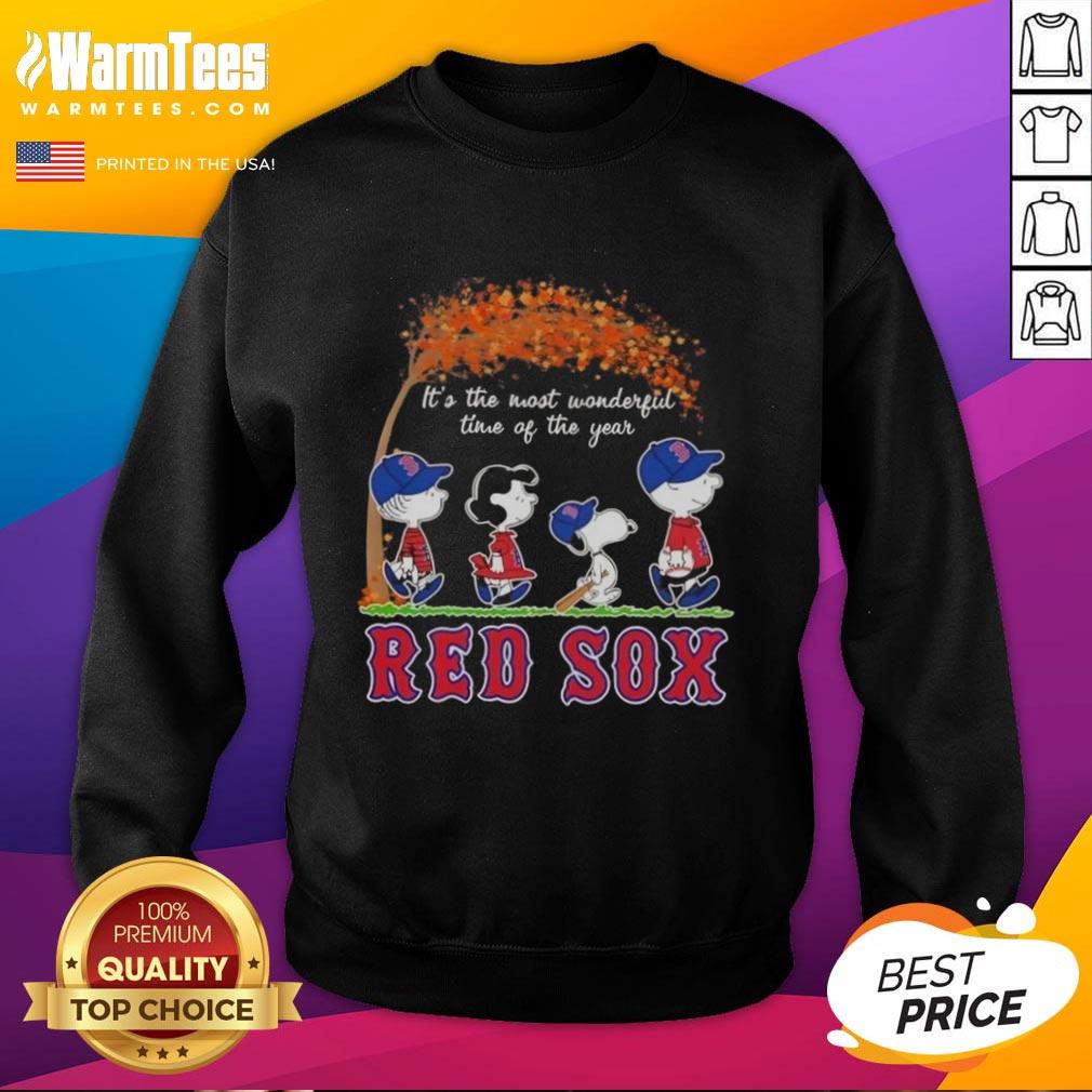 premium-boston-red-sox-x-peanuts-snoopy-and-friends-autumn-its-the-most-wonderful-time-of-the-year-sweatshirt Alt Text: Cozy Premium Boston Red Sox sweatshirt featuring Snoopy and friends, perfect for autumn celebrations and sports fans.