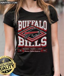 Premium Buffalo Bills Heater Ladies Tee in vibrant blue, perfect for game day or casual wear, showcasing team spirit.