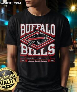 Alt Text: Premium Buffalo Bills Heater T-Shirt featuring vibrant team colors and logo, perfect for fans supporting their team.