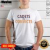 Premium Cadets Vs Convicts T-Shirt featuring bold graphics and high-quality fabric, perfect for casual wear.