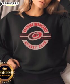 Premium Carolina Hurricanes Surround Sweatshirt in team colors with logo, perfect for fans and cozy winter wear.