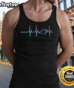 Premium Carolina Panthers Heartbeat Tank Top showcasing team spirit with stylish design and vibrant colors for fans.