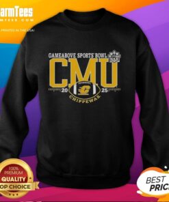 Premium Central Michigan Chippewas 2025 GameAbove Sports Bowl logo sweatshirt featuring vibrant team colors.
