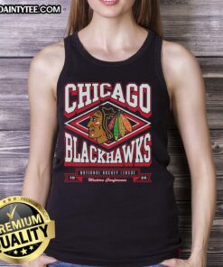 Premium Chicago Blackhawks heater tank top featuring team logo and stylish design for fans and summer wear.