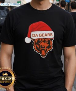 Premium Chicago Da Bears Santa Christmas 2025 T-Shirt featuring festive design and team logo, perfect for holiday cheer.