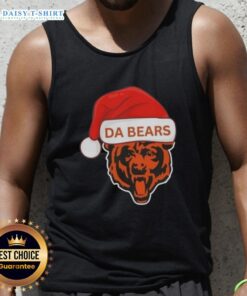 Premium Chicago Da Bears Santa Christmas 2025 tank top featuring festive design for fans celebrating the holidays.
