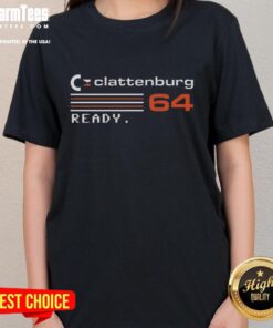 Premium Clattenburg 64 Ready Ladies Tee in stylish design, perfect for casual wear and sports enthusiasts.