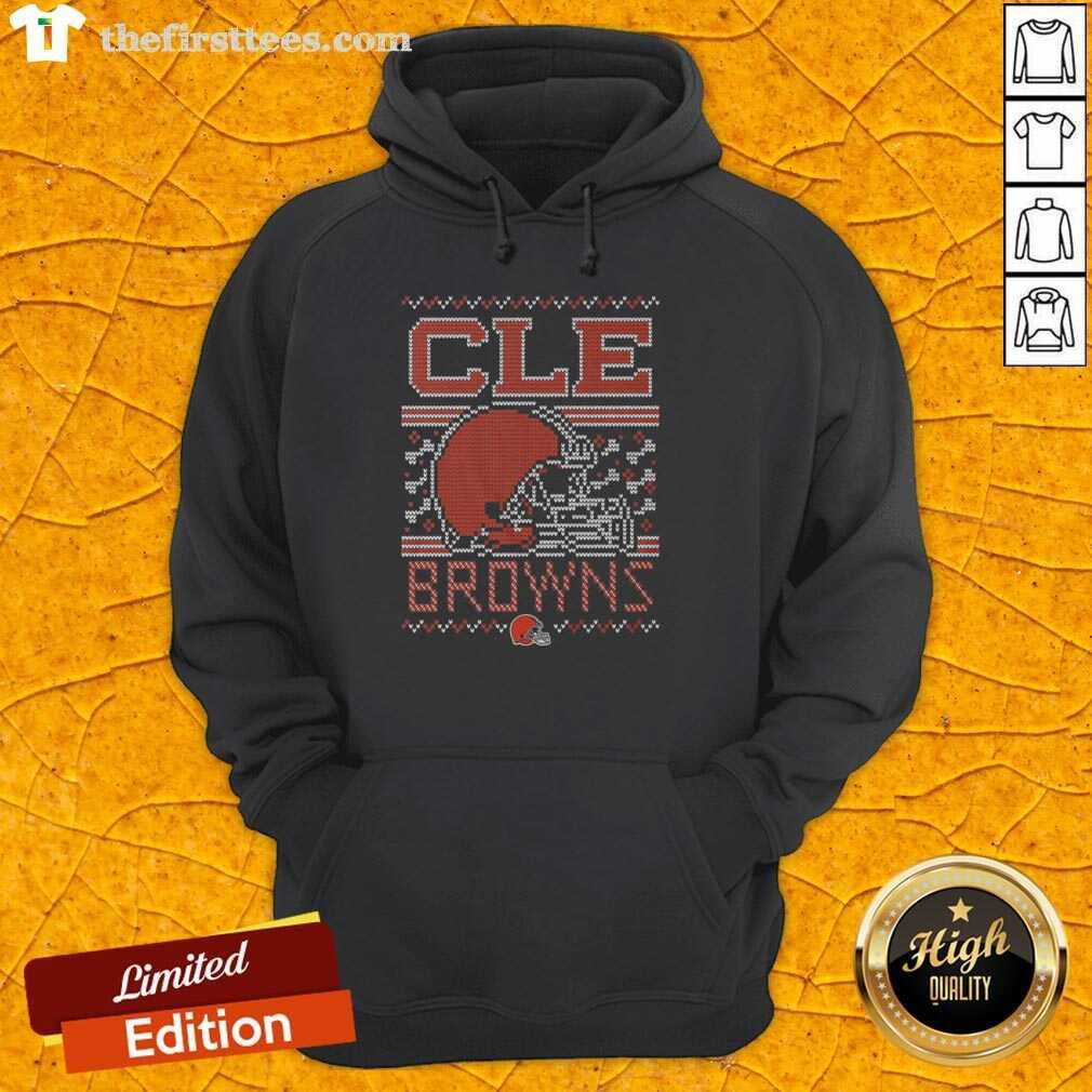 premium-cleveland-browns-holiday-hoodie Premium Cleveland Browns Holiday Hoodie featuring team colors and logo, perfect for festive football fans.