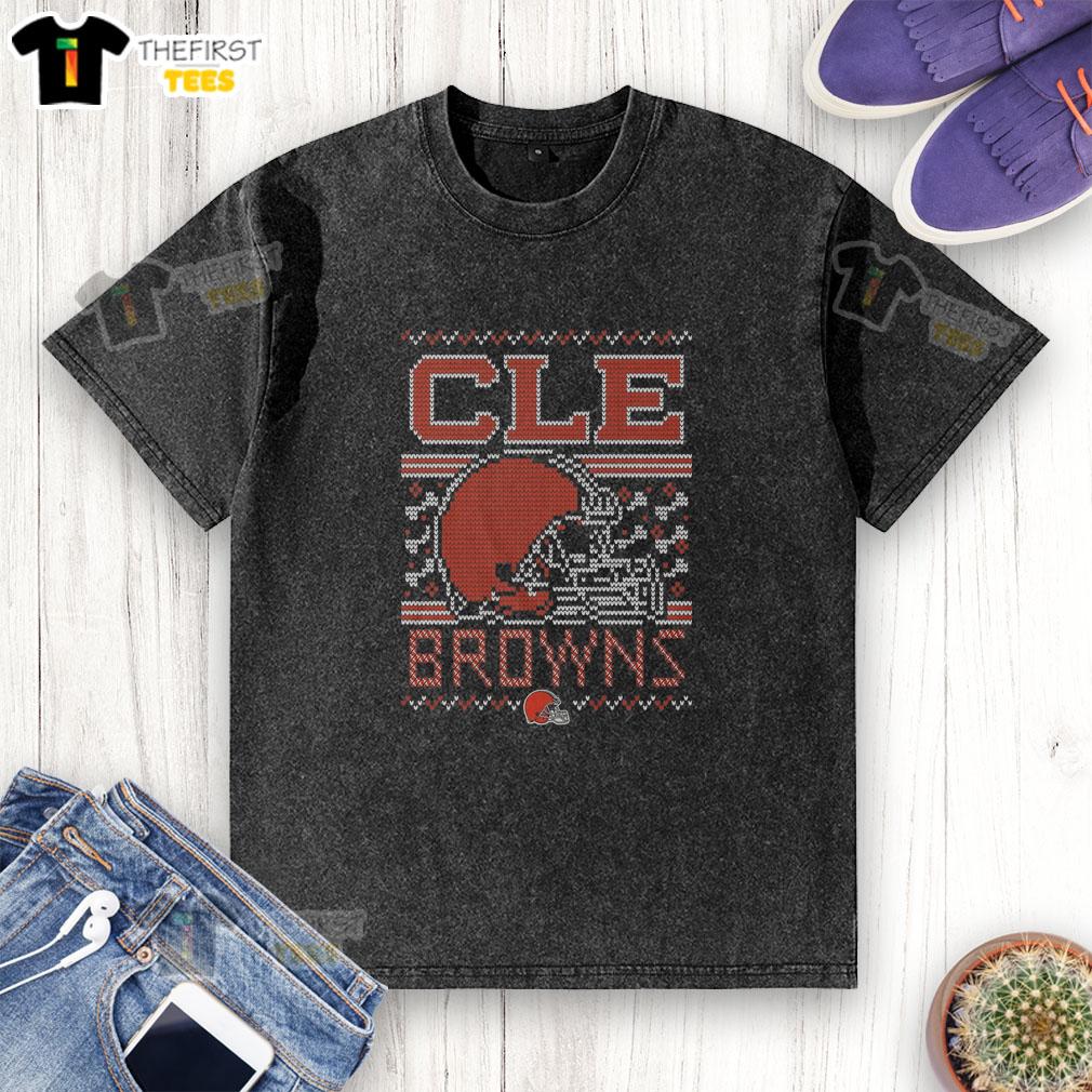 premium-cleveland-browns-holiday-washed-t-shirt Premium Cleveland Browns Holiday Washed T-Shirt featuring team colors and festive design, perfect for fans.