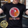 Premium Cleveland City Sports T-Shirt featuring Guardians, Browns, and Cavaliers logos in vibrant colors.