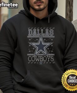 Premium Dallas Cowboys Holiday Hoodie in festive colors, showcasing team logo and comfortable design for fans.