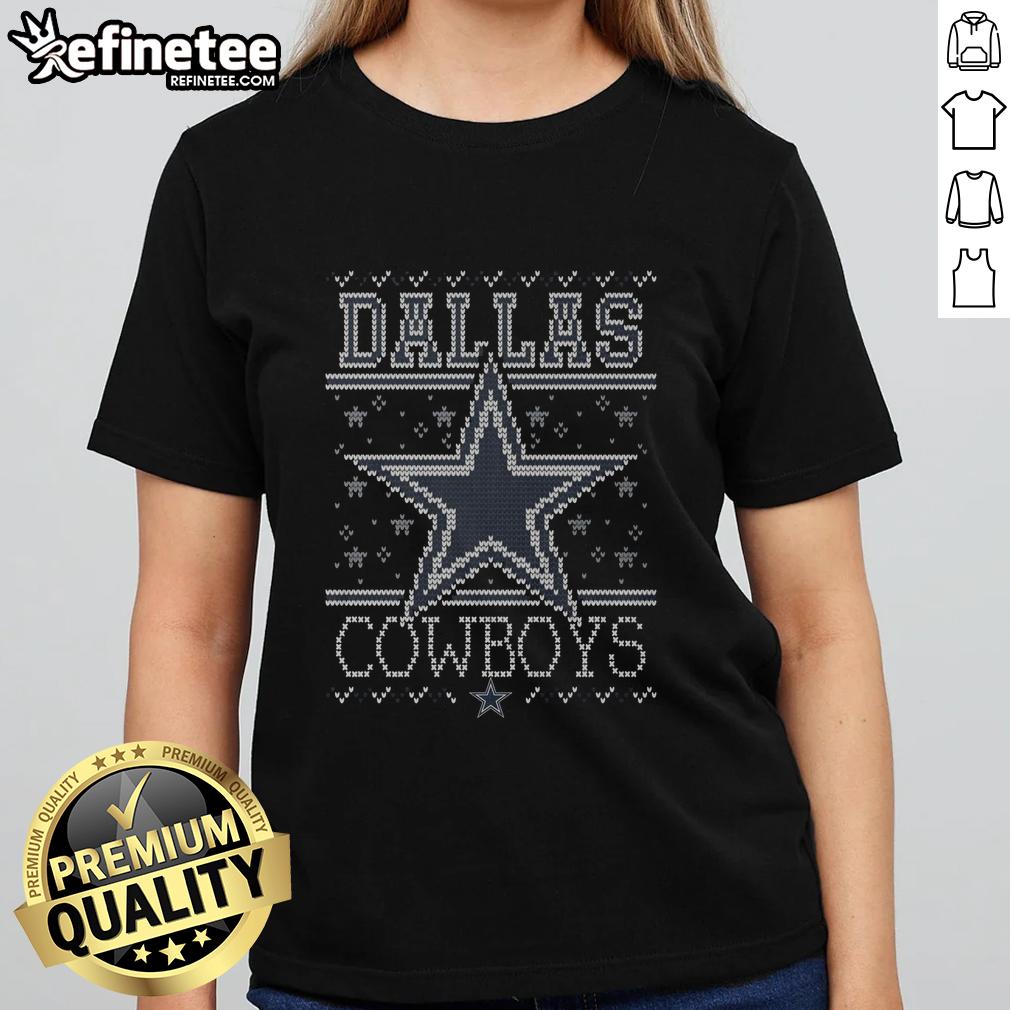 premium-dallas-cowboys-holiday-ladies-tee Premium Dallas Cowboys Holiday Ladies Tee featuring festive design, perfect for game day and holiday celebrations.