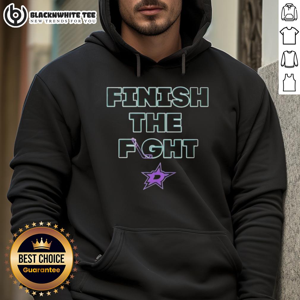 Premium Dallas Stars Hockey Finish The Fight Hoodie Alt Text: Premium Dallas Stars Hockey Finish The Fight Hoodie in green, featuring team logo and stylish design for fans.