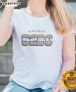 Premium Denver Broncos The Mile High City 5280 Ladies Tee showcasing team pride and stylish design for fans.
