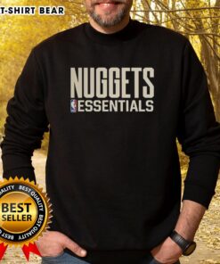 Premium Denver Nuggets Essentials NBA Logo Sweatshirt in navy, featuring the iconic team logo and comfortable fit.