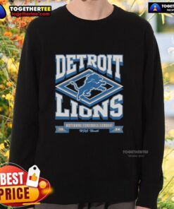 Premium Detroit Lions heater sweatshirt featuring team logo and cozy design, perfect for game day warmth.