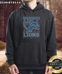Premium Detroit Lions Holiday Hoodie featuring festive design and team logo, perfect for winter sports fans.