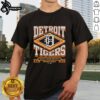 Alt Text: Premium Detroit Tigers Heater T-Shirt featuring vibrant team colors and logo, perfect for fans and casual wear.