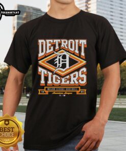 Alt Text: Premium Detroit Tigers Heater T-Shirt featuring vibrant team colors and logo, perfect for fans and casual wear.