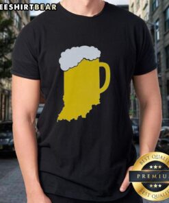 Premium Drink Indiana Beer State T-Shirt featuring a stylish design celebrating Indiana craft beer culture.