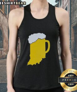 Premium Drink Indiana Beer State Tank Top featuring a stylish design for beer lovers and Indiana pride.