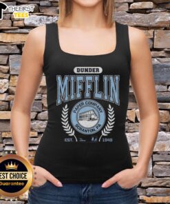 Premium Dunder Mifflin Paper Company tank top, Scranton PA, inspired by The Office, established 1949, stylish and comfortable.