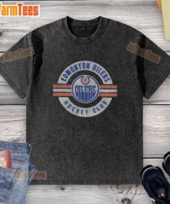 Premium Edmonton Oilers Surround Washed T-Shirt featuring team logo and soft fabric, perfect for fans and casual wear.