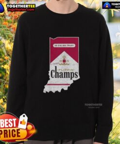 Premium Flippin Champs Indiana Hoosiers Football sweatshirt in vibrant colors, perfect for fans and game day wear.