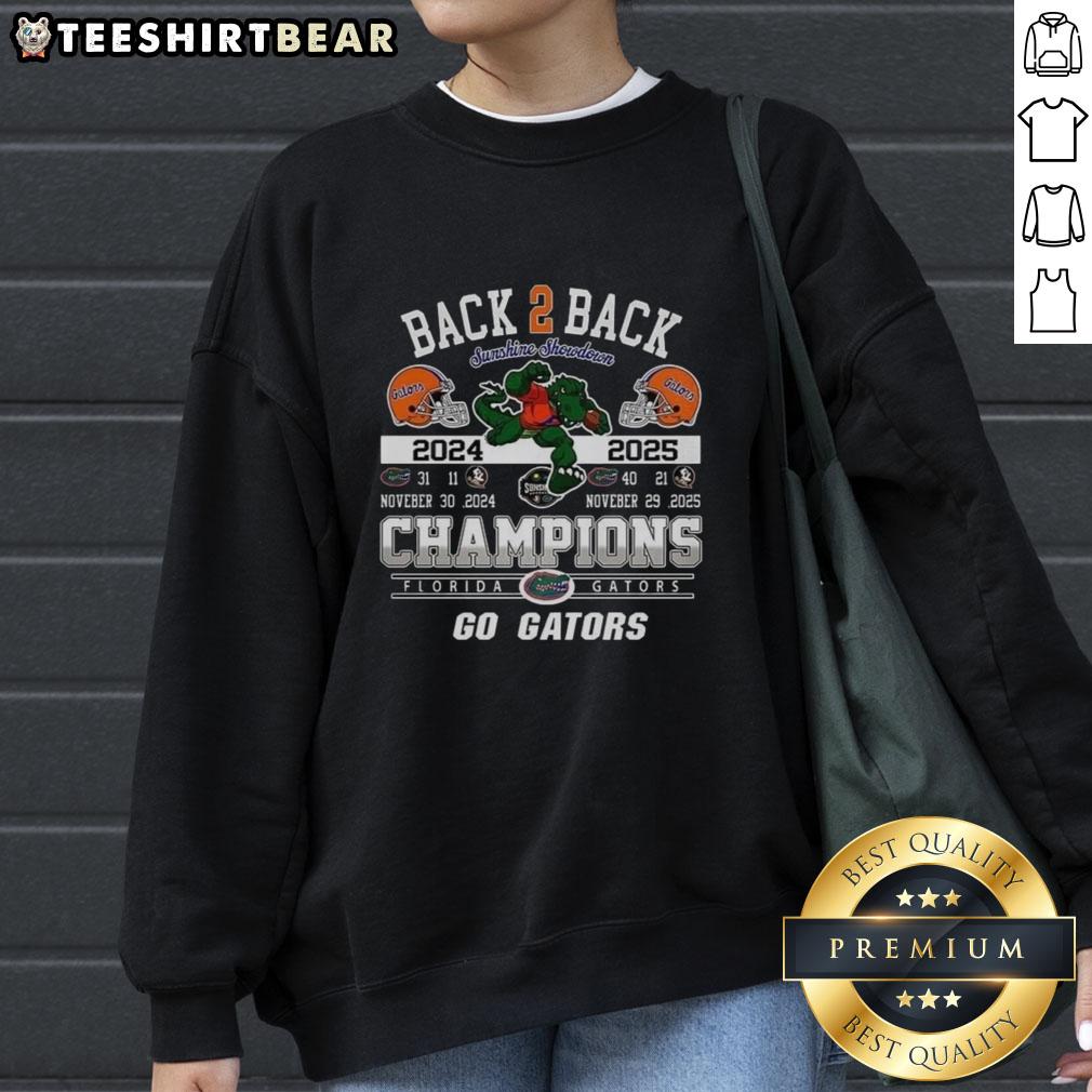 premium-florida-gators-back-2-back-champions-go-gators-2025-sweatshirt Premium Florida Gators Back-to-Back Champions sweatshirt showcasing the Go Gators 2025 design in vibrant colors.
