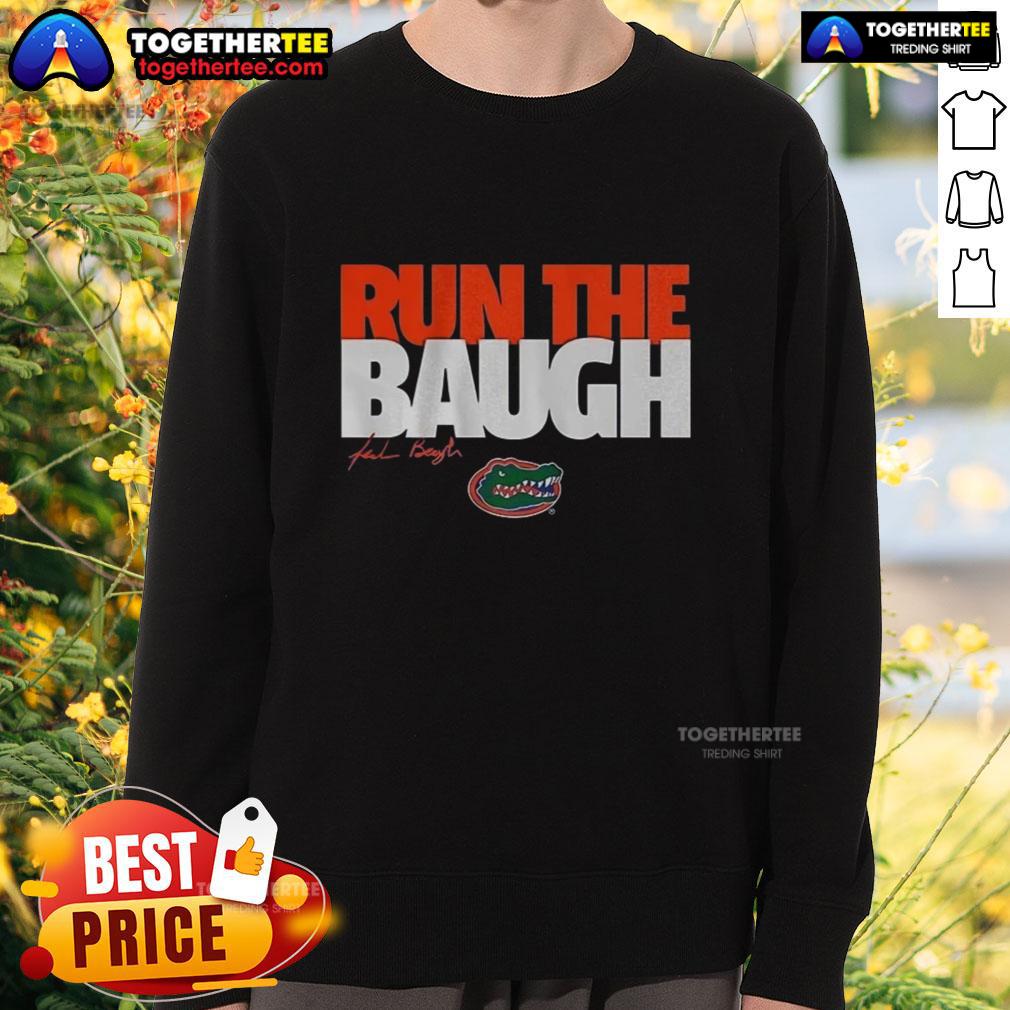 Premium Florida Gators Jadan Baugh Run The Baugh Sweatshirt Alt Text: Premium Florida Gators Jadan Baugh Run sweatshirt featuring vibrant team colors and bold graphics for fans.