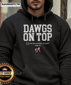 Alt Text: Premium Georgia Bulldogs Football 2025 CFB Playoff Slogan Hoodie featuring team colors and logo, perfect for fans.