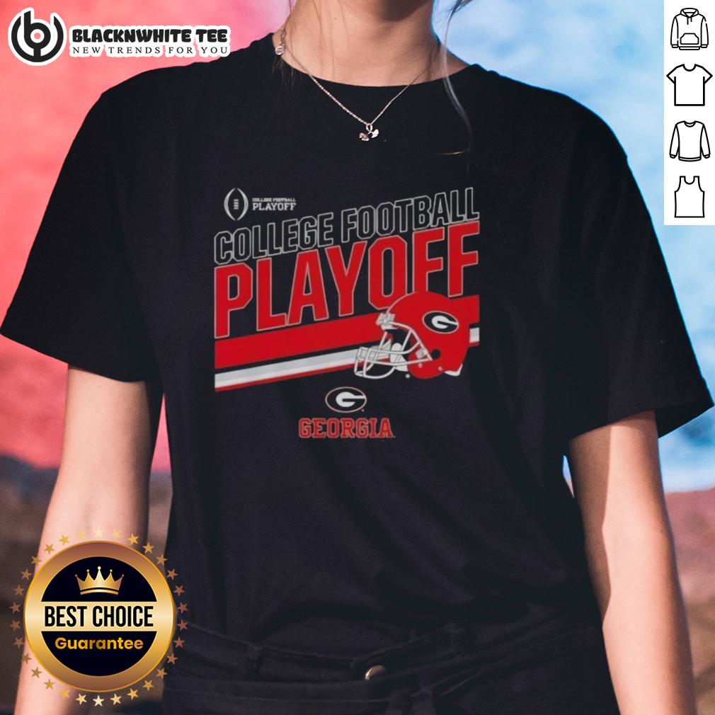 Premium Georgia Bulldogs Football 2025 Cfb Playoff Stripe Ladies Tee Premium Georgia Bulldogs Football 2025 CFB Playoff Stripe Ladies Tee featuring team colors and stylish design.