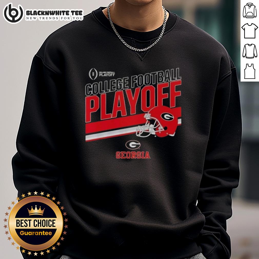 Premium Georgia Bulldogs Football 2025 Cfb Playoff Stripe Sweatshirt Premium Georgia Bulldogs Football 2025 CFB Playoff Stripe Sweatshirt featuring team colors and logo for avid fans.