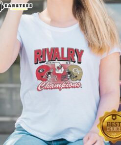 Alt Text: Premium Georgia Football Rivalry Winner 2025 Ladies Tee in stylish design showcasing team spirit and sports fashion.