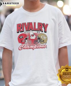 Premium Georgia Football Rivalry Winner 2025 T-Shirt featuring bold graphics and vibrant colors for fans and supporters.