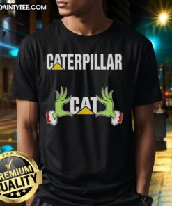 Premium Grinch Hands Love Caterpillar Christmas T-Shirt