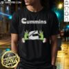 Premium Grinch Hands Love Cummins Christmas T-Shirt design featuring festive graphics and vibrant colors for holiday cheer.