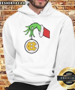 Premium Harris County High School Grinch Favorite County Christmas 2025 Hoodie in festive green with playful design.