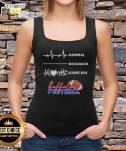 Premium Heartbeat Normal Deceased Game Day Buffalo Bills football tank top featuring a stylish design for fans.