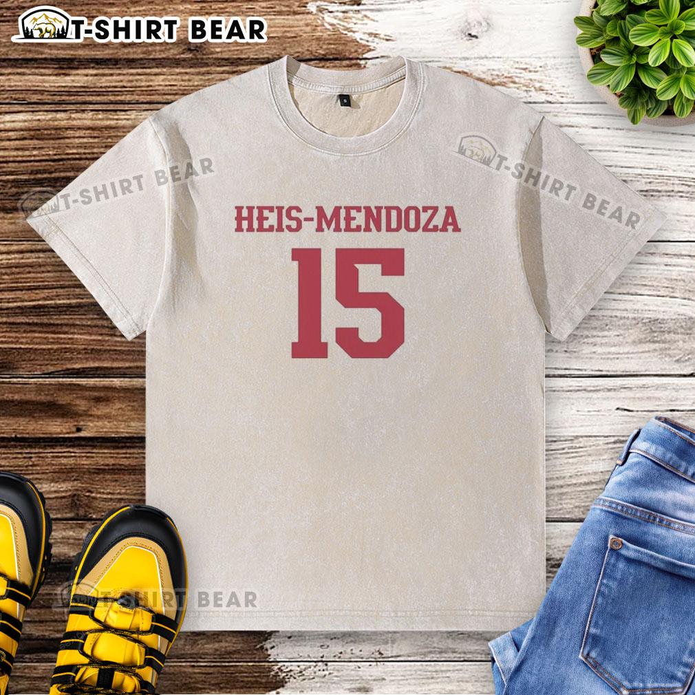 Premium Heis Mendoza 15 Washed T Shirt Alt Text: Premium Heis Mendoza 15 Washed T-Shirt in soft cotton, featuring a stylish design perfect for casual wear.