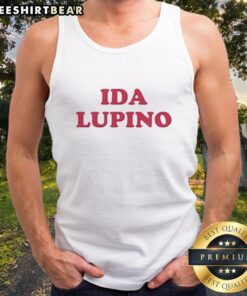 Premium Ida Lupino tank top featuring a stylish design, perfect for casual wear and classic film enthusiasts.